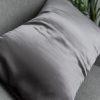 Šilkinis pagalvės užvalkalas “Dark Silver”