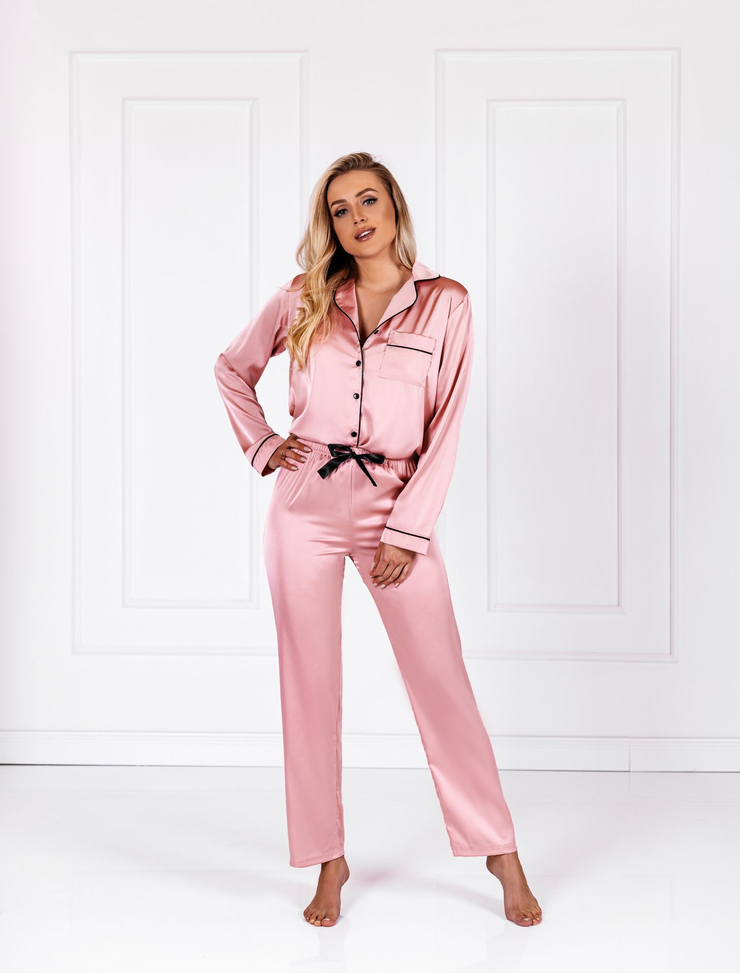Piżama Classic Look Pink-1
